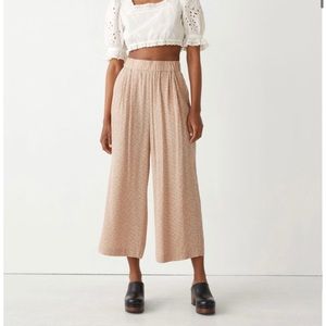 & Other Stories Printed High Waist Culottes